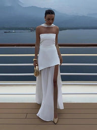 Neva trägerloses Bustier-Maxikleid