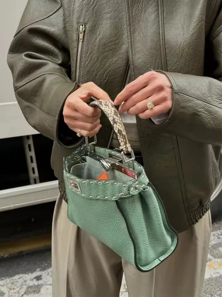 ZEYA - Nova Faux Leather BomberJacket