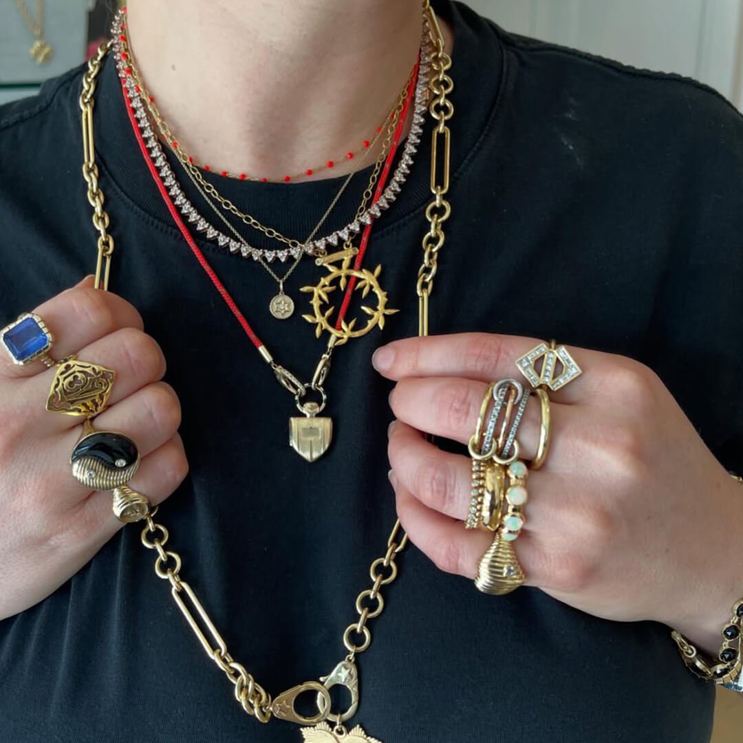 ZEYA - Ophelie Luxe Gemstone Five - Stack Ring