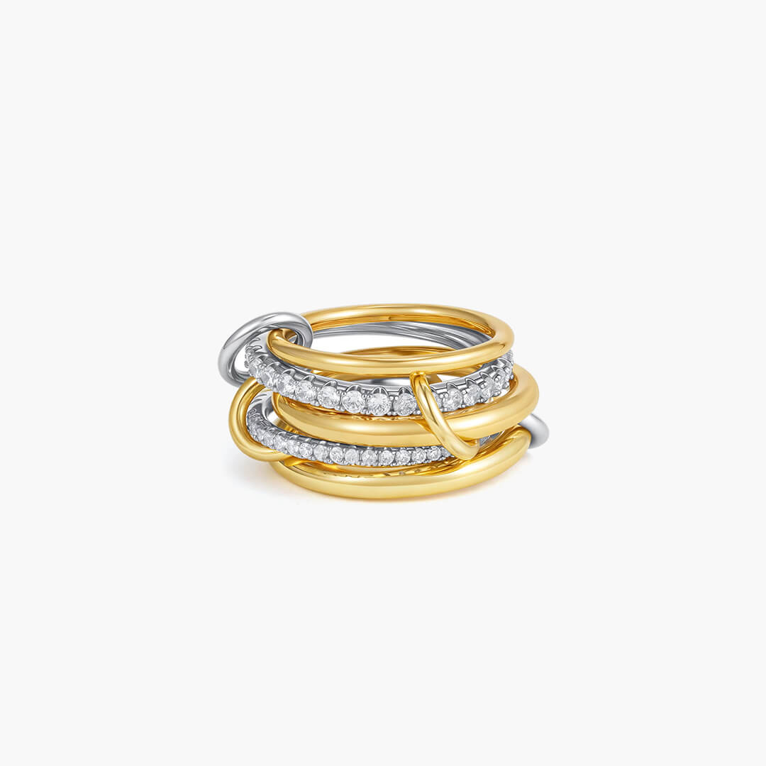 ZEYA - Ophelie Luxe Gemstone Five - Stack Ring