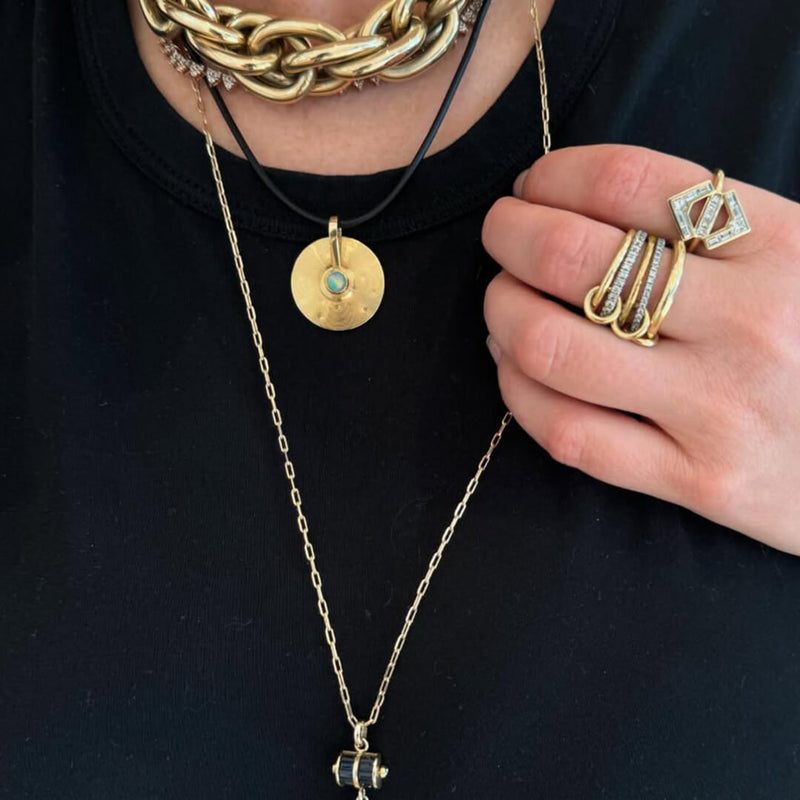 ZEYA - Ophelie Luxe Gemstone Five - Stack Ring