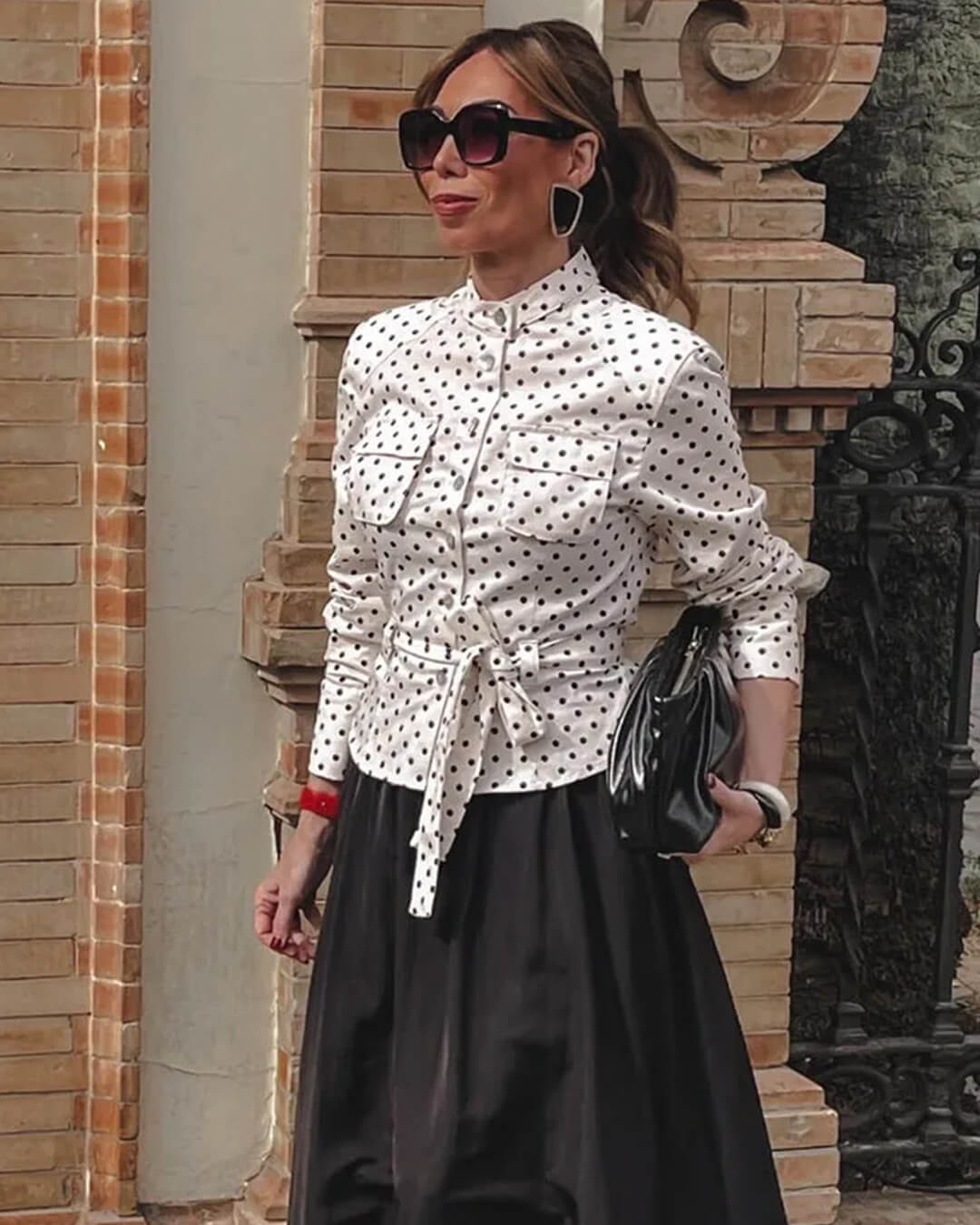 ZEYA - Paige Polka Dot Two - Piece Suit Set