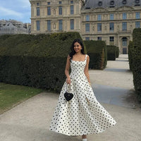 Petra Polka Dot Midi Kleid