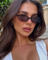 Petra Retro Oval Cat Eye Sonnenbrille