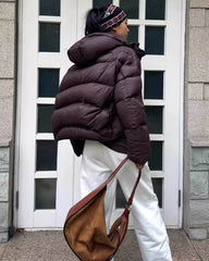 Priscilla Steppjacke mit Kapuze