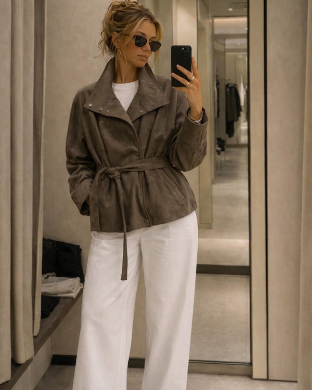 ZEYA - Rebecca Lace-Up Suede Jacket