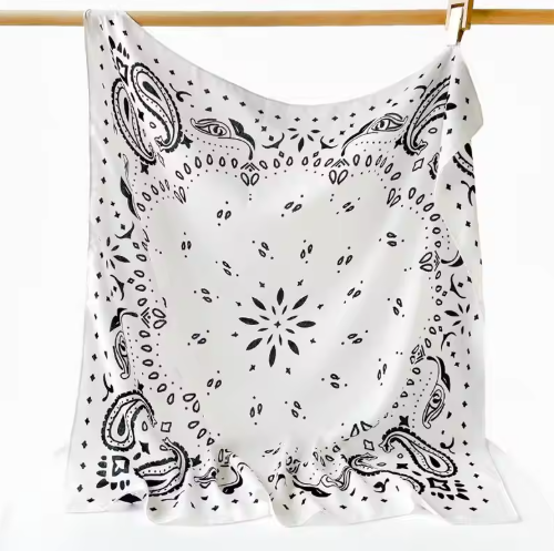 Reese Paisley Strick-Bandana-Schal