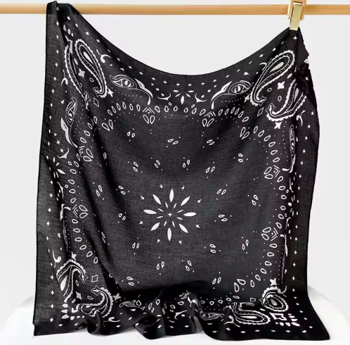 Reese Paisley Strick-Bandana-Schal