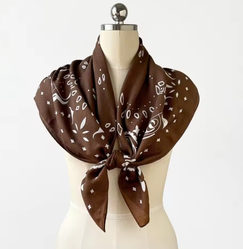 Reese Paisley Strick-Bandana-Schal