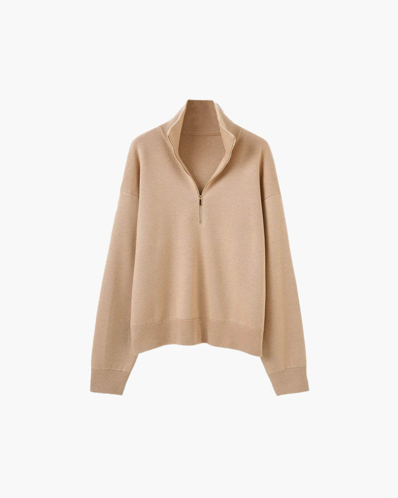 Sabrina Half-Zip Knit Sweater