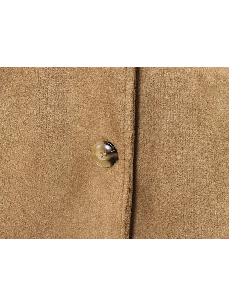 ZEYA - Sabrina Suede Trench Coat