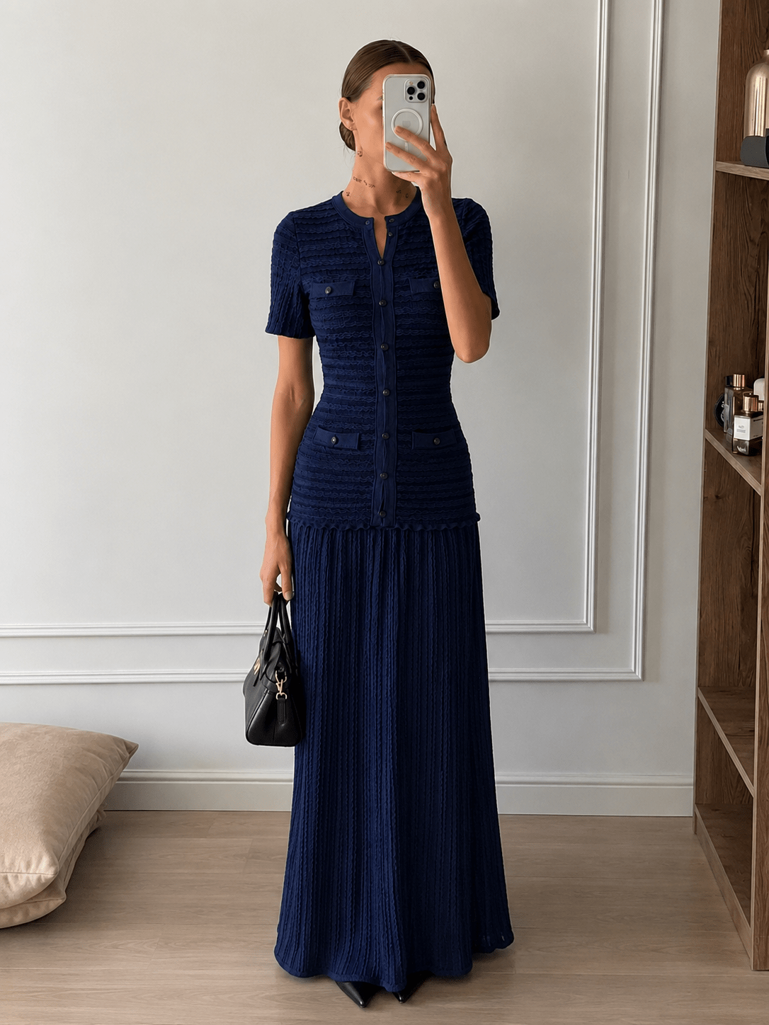ZEYA - Sadie Ribbed Knit Maxi Dress