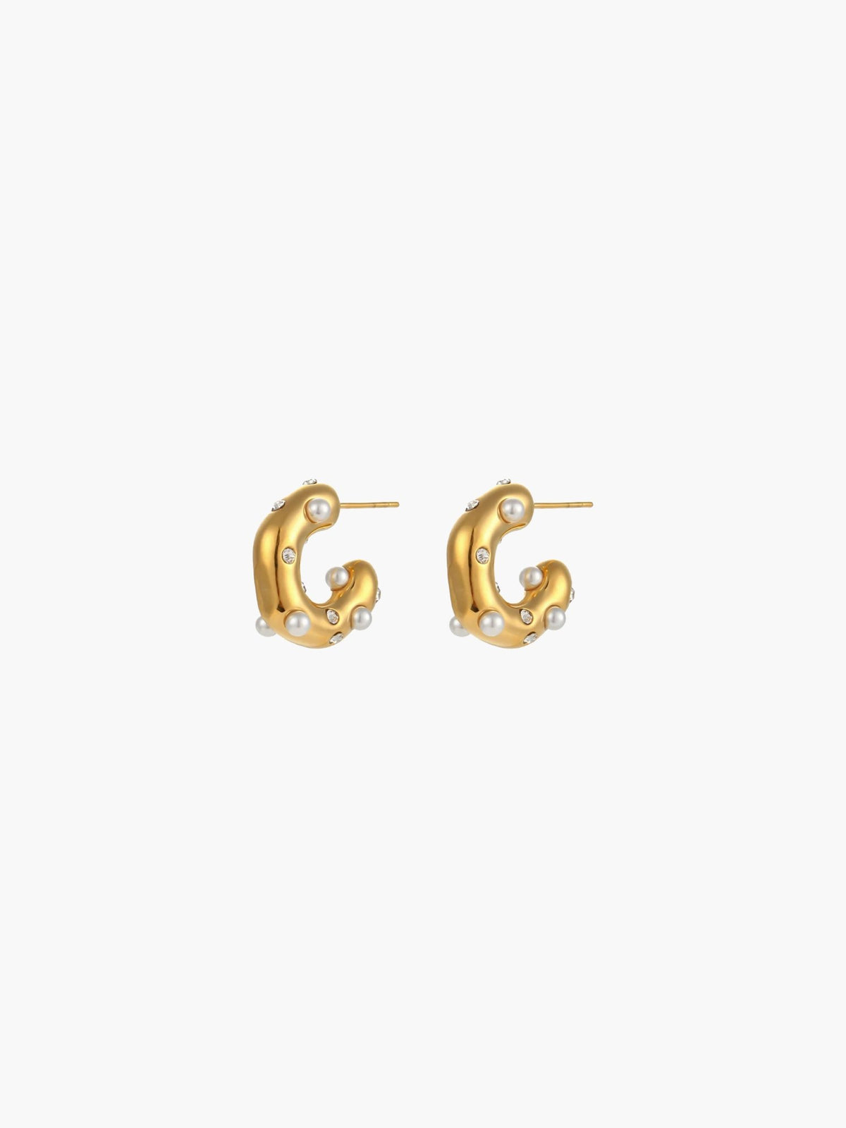 ZEYA - Samira Pearl Hoop Earrings