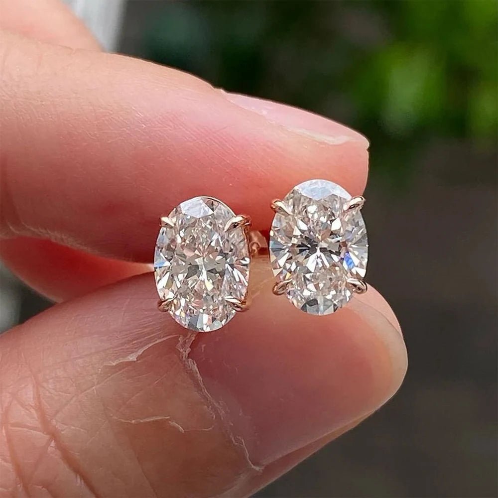 ZEYA - Sandra Oval Cut Zirconia Earrings