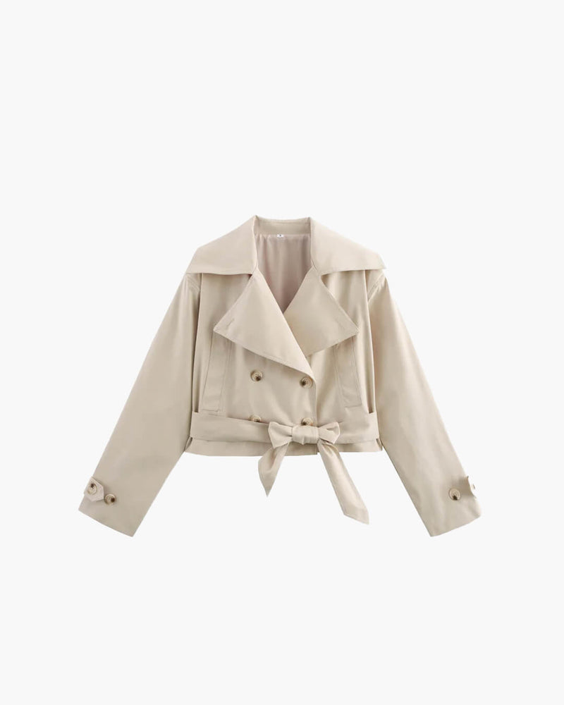 ZEYA - Sara Cropped Trench Coat