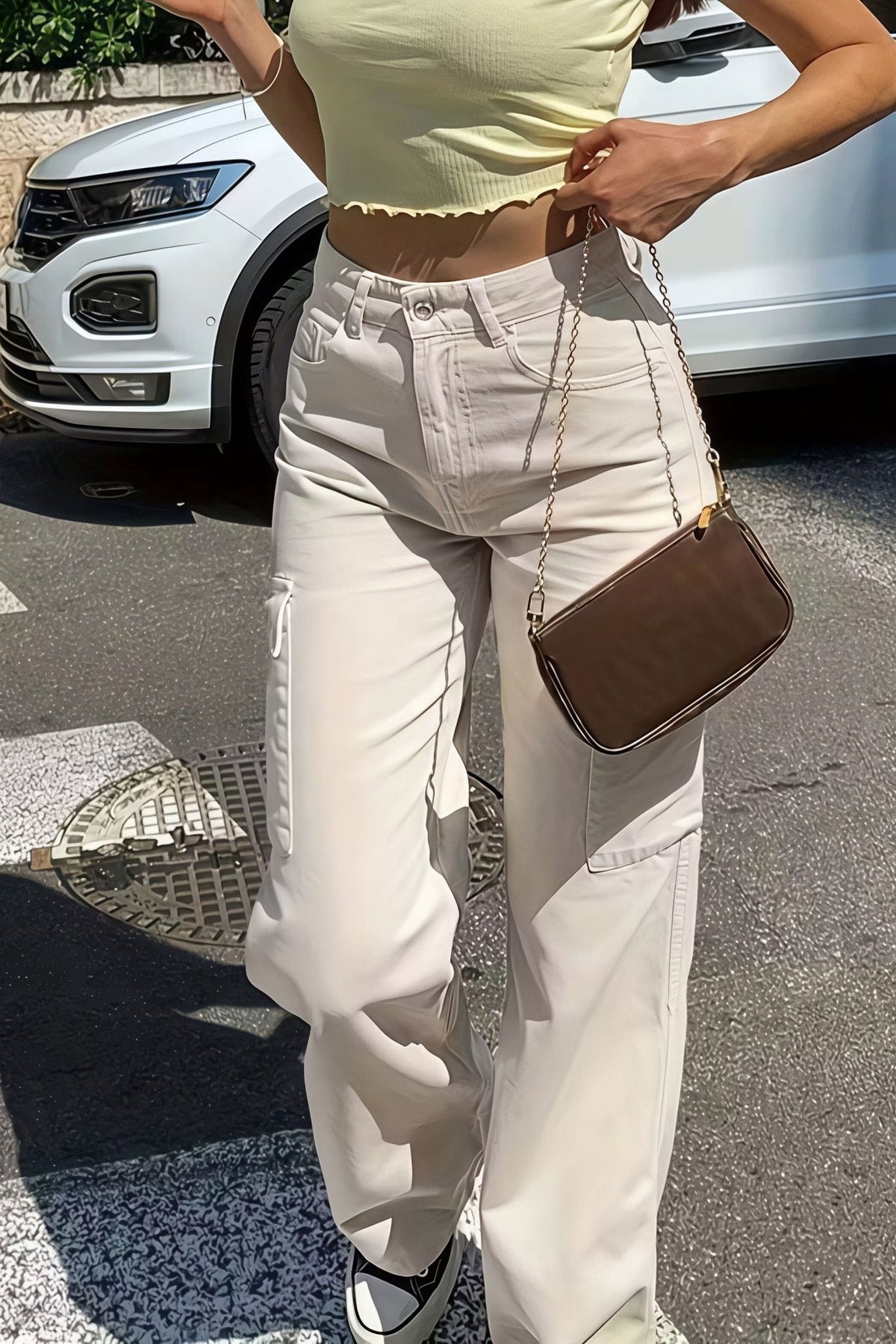 ZEYA - Sara Pocket Cargo Straight Pants