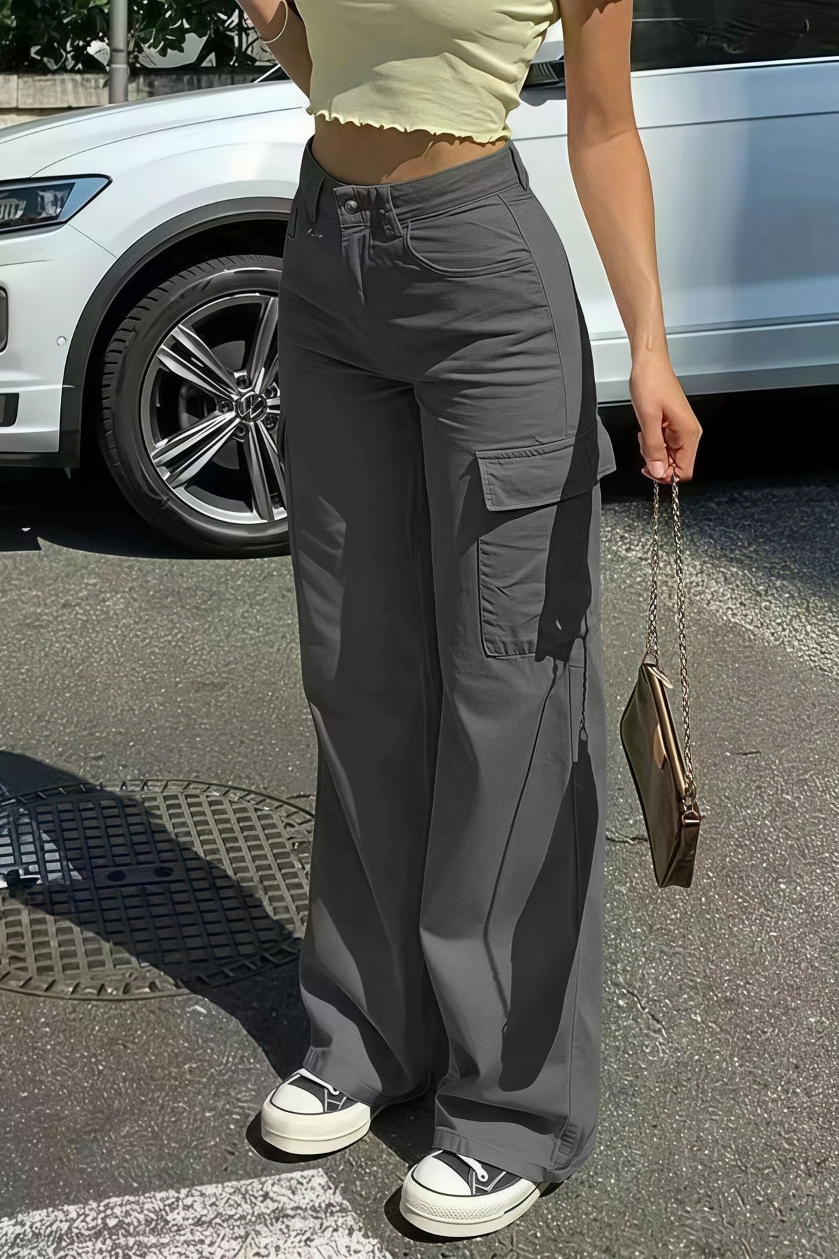 ZEYA - Sara Pocket Cargo Straight Pants