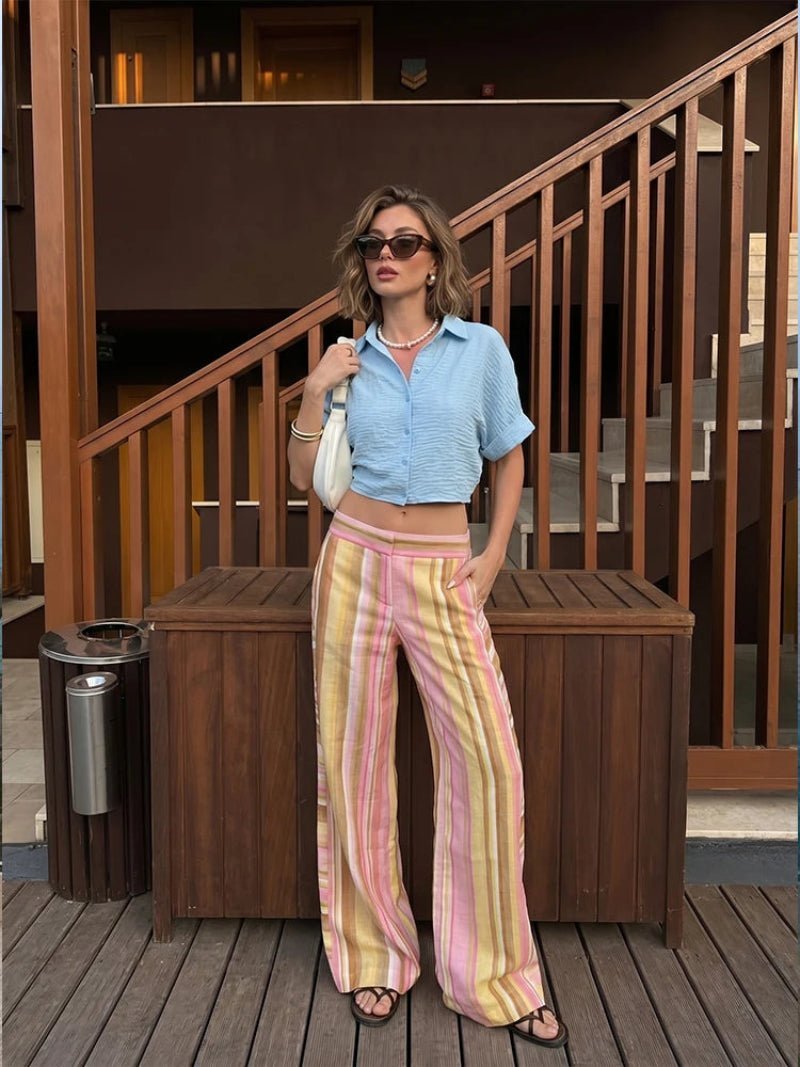 ZEYA - Sara Wide Leg Palazzo Pants