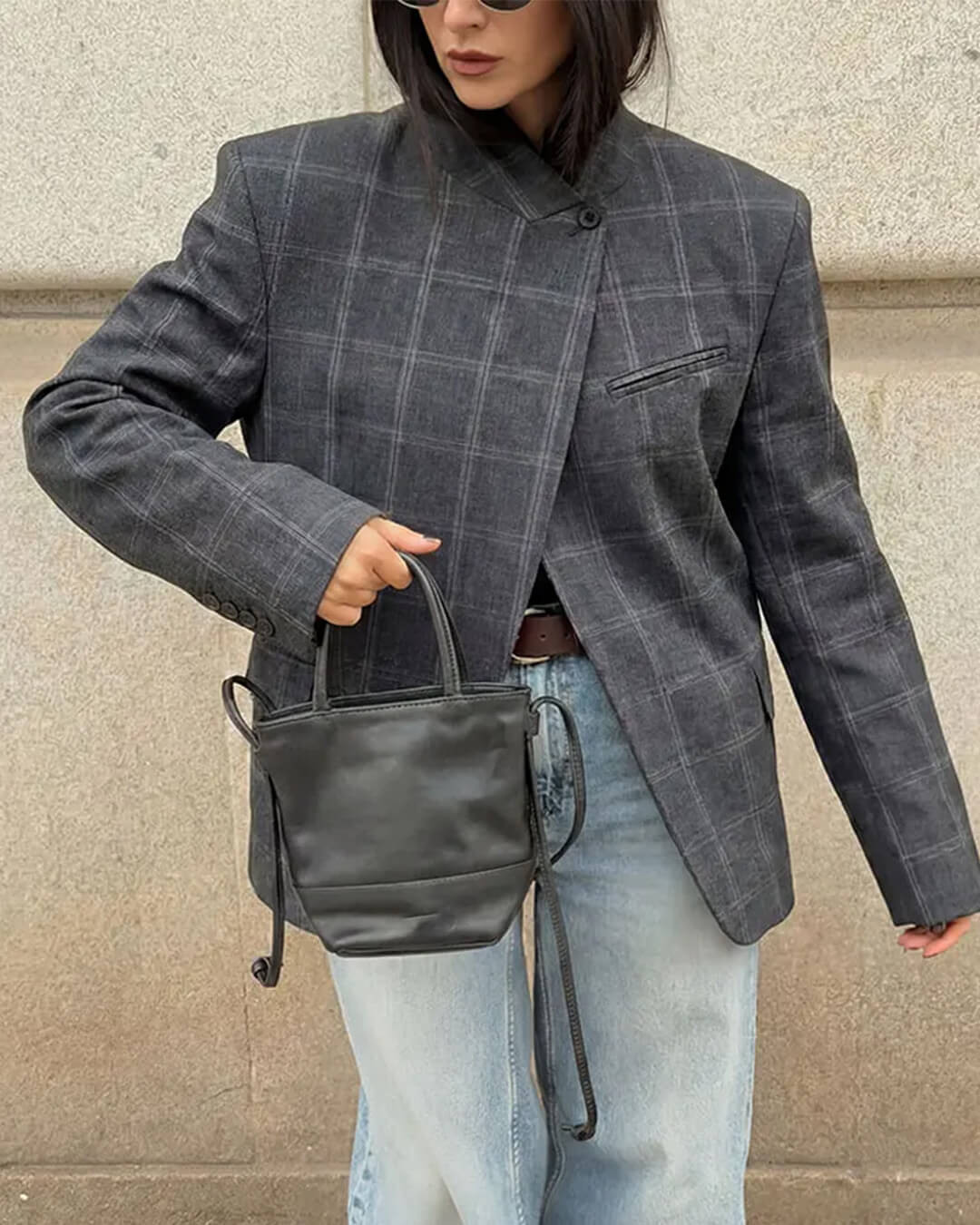 ZEYA - Selene Plaid Blazer Jacket