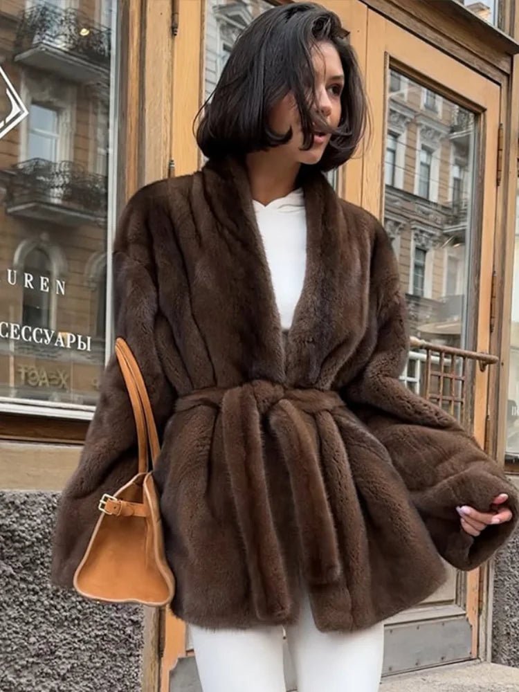 ZEYA - Seve Belted Faux Fur Jacket