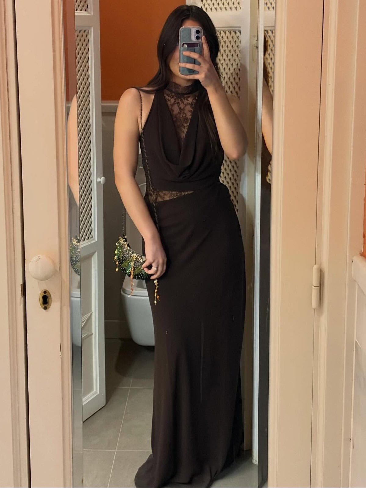ZEYA - Sienna Halter Lace Maxi Dress