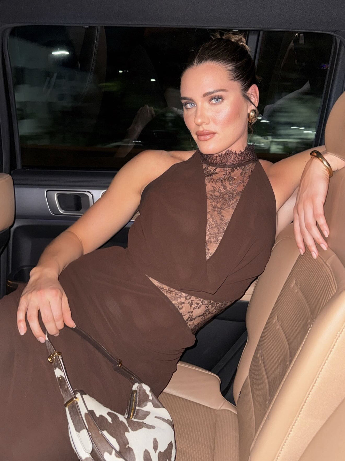 ZEYA - Sienna Halter Lace Maxi Dress