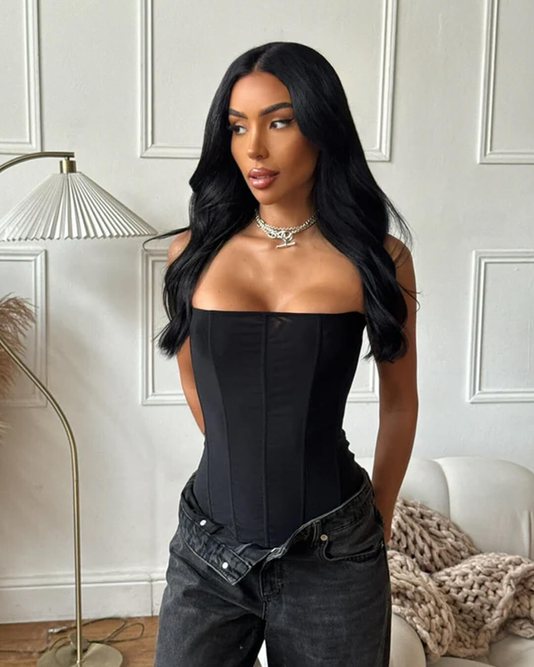 ZEYA - Simone Satin Corset Top