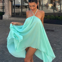 Smilla Flowy Halter Mini Dress