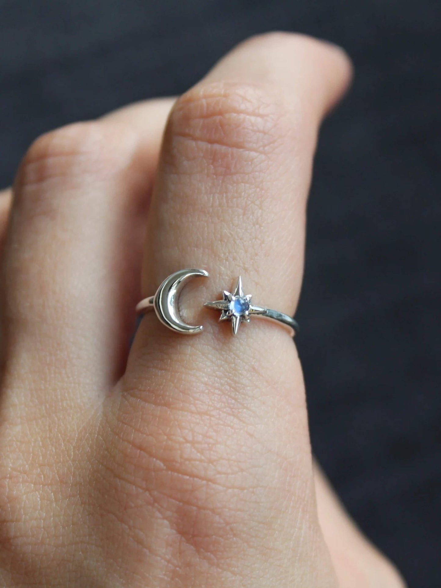 ZEYA - Sofia Moon and Star Ring