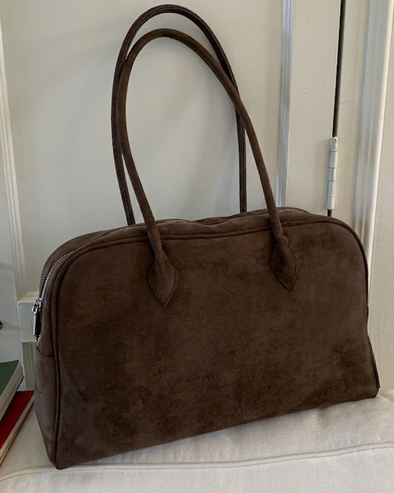ZEYA - Sofia Vintage Faux Leather Laptop Tote