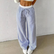 Pantaloni dritti a righe Solara