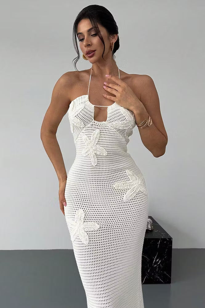 Abito Sophie con cutout e halter