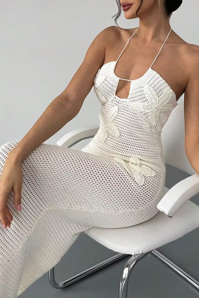 Abito Sophie con cutout e halter