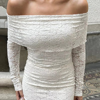Layla Off-The-Shoulder Lace Maxi Dress