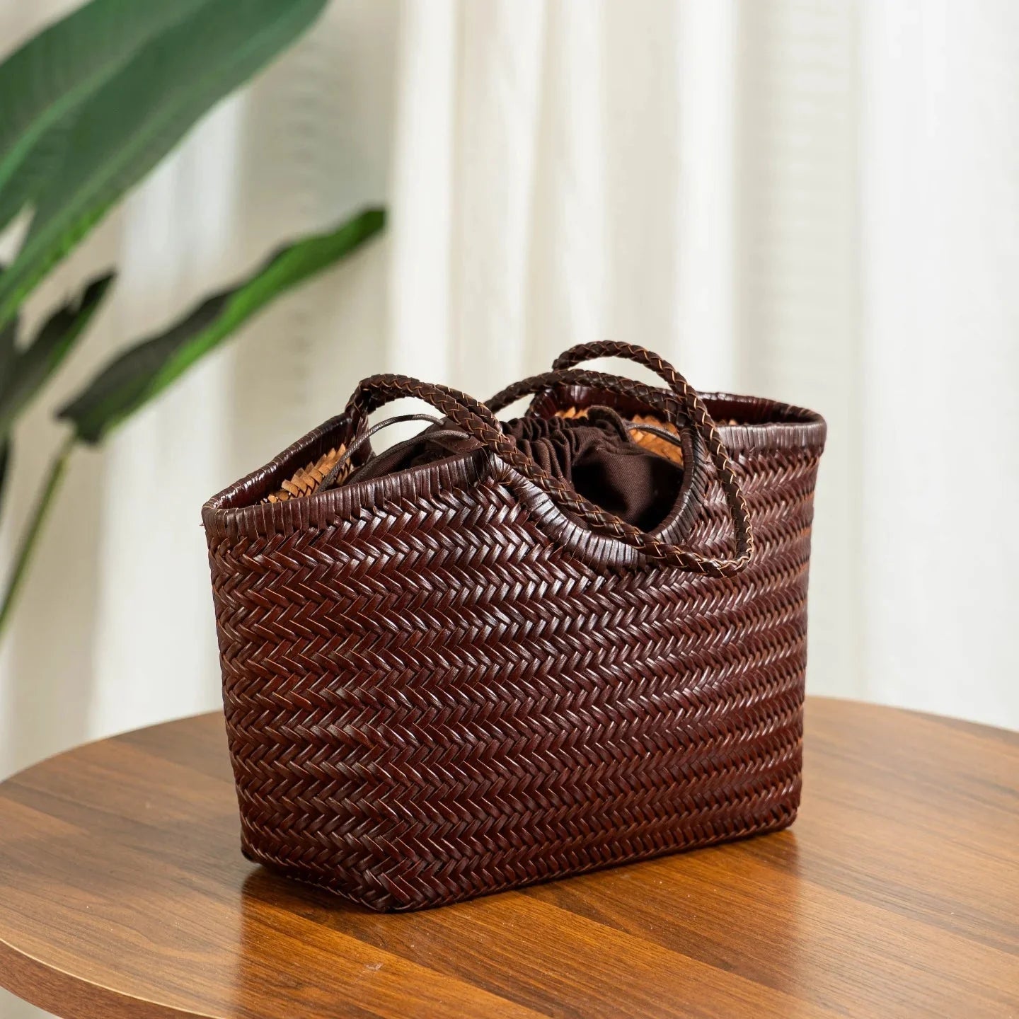 ZEYA - Tatum Handwoven Leather Tote Bag