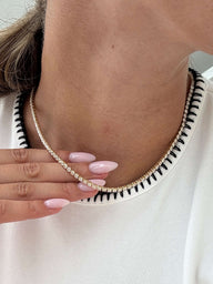 Zeya Zirkonia Tennis Choker Halskette