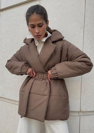 Veste matelassée Thalia avec ceinture