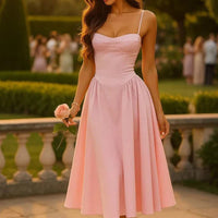 Robe midi d’invitée de mariage Thomasin