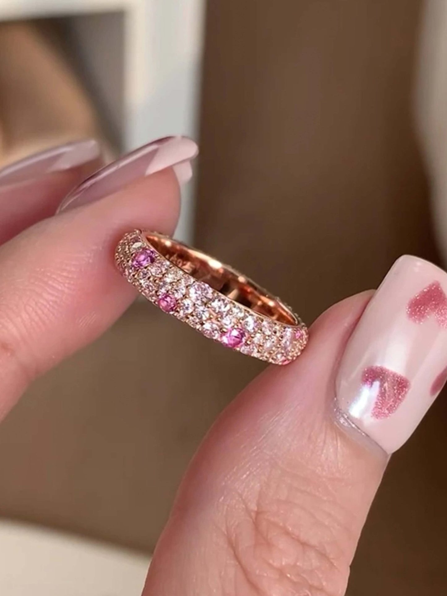 ZEYA - Valentina Gradient Rhinstone Band Ring