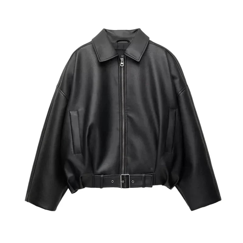 ZEYA - Valentina Leather Moto Jacket