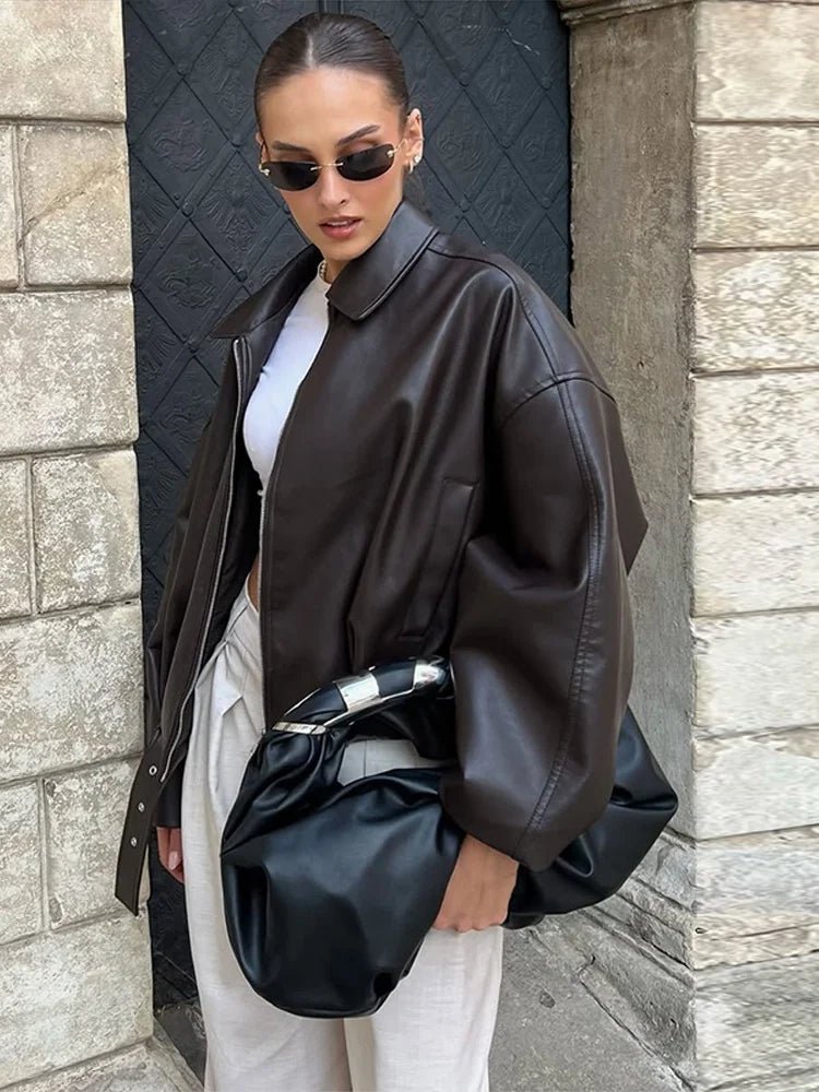 ZEYA - Valentina Leather Moto Jacket