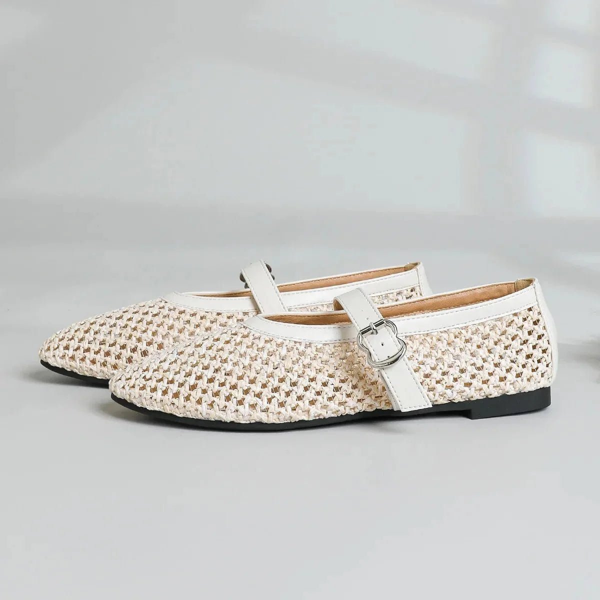 ZEYA - Veda Hollow Weave Mary Jane Flats