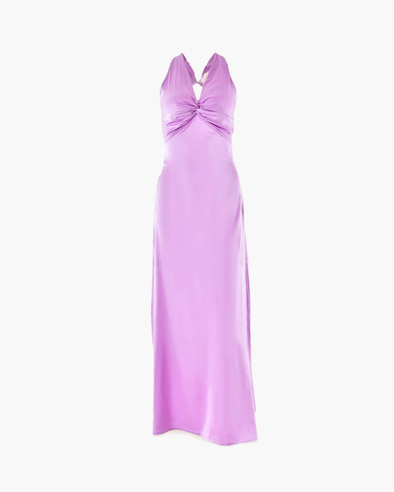 ZEYA - Venus Satin Open Back Maxi Dress