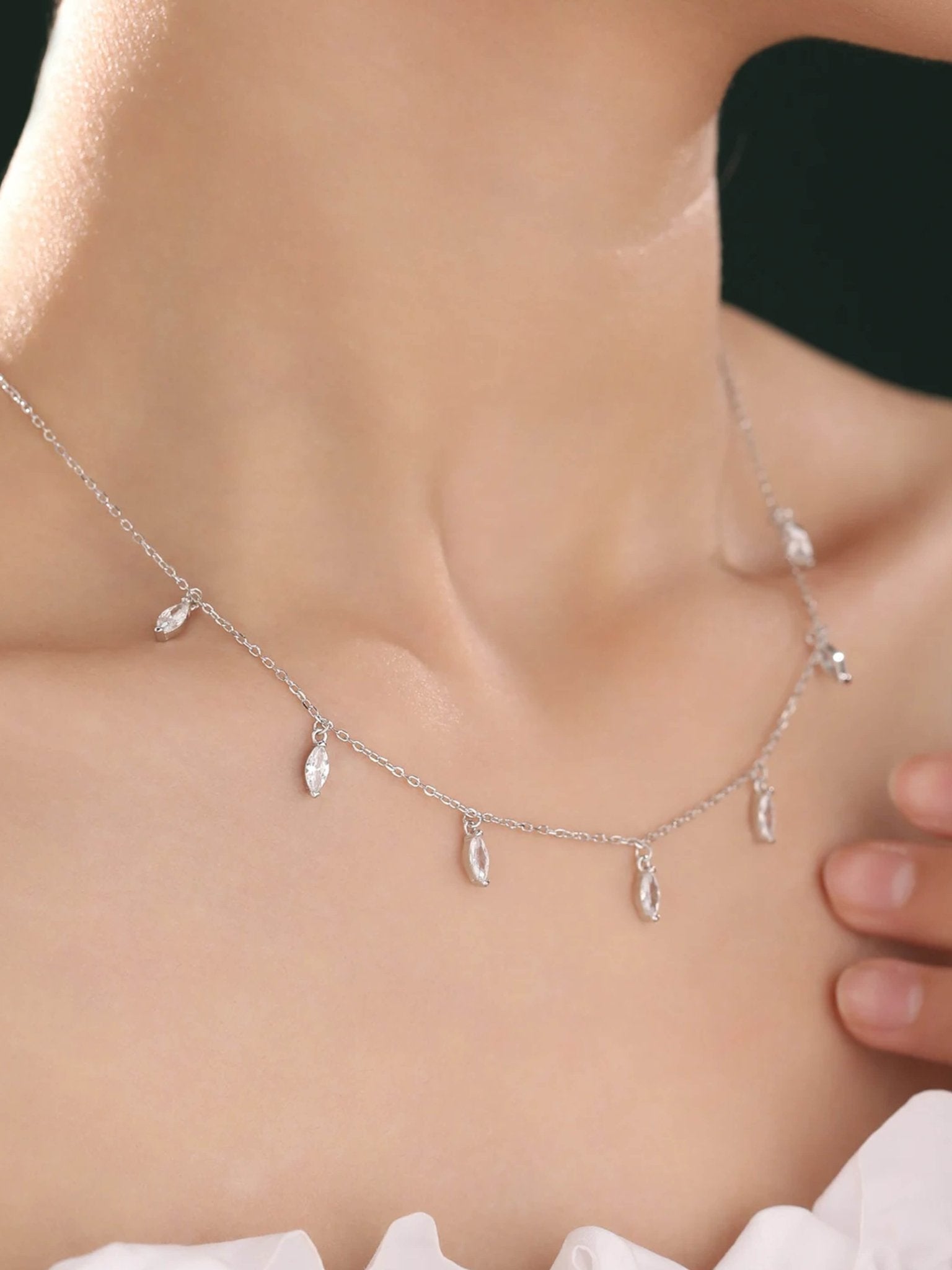 ZEYA - Vera Marquise Cut Necklace