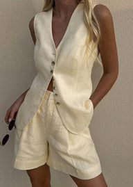 Ensemble gilet et short Bea sur mesure