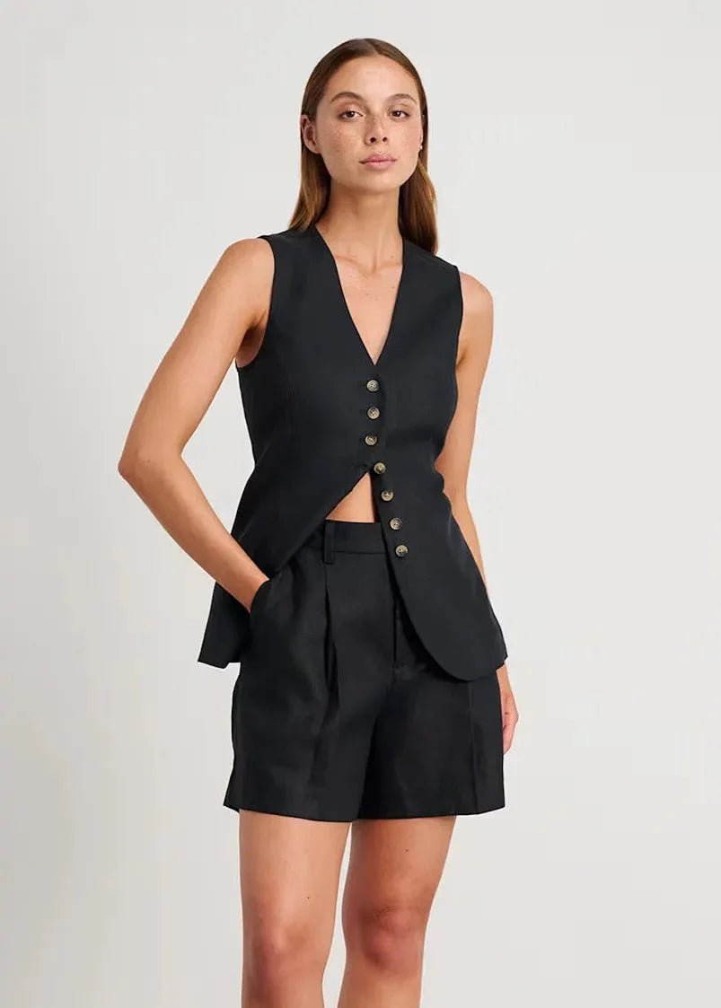 ZEYA - Vera Tailored Vest and Shorts Set