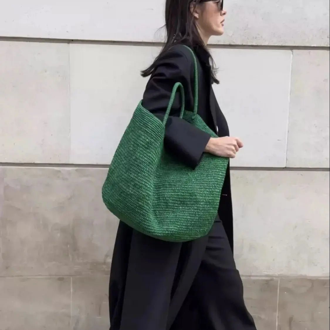 ZEYA - Vivienne Handwoven Rattan Tote