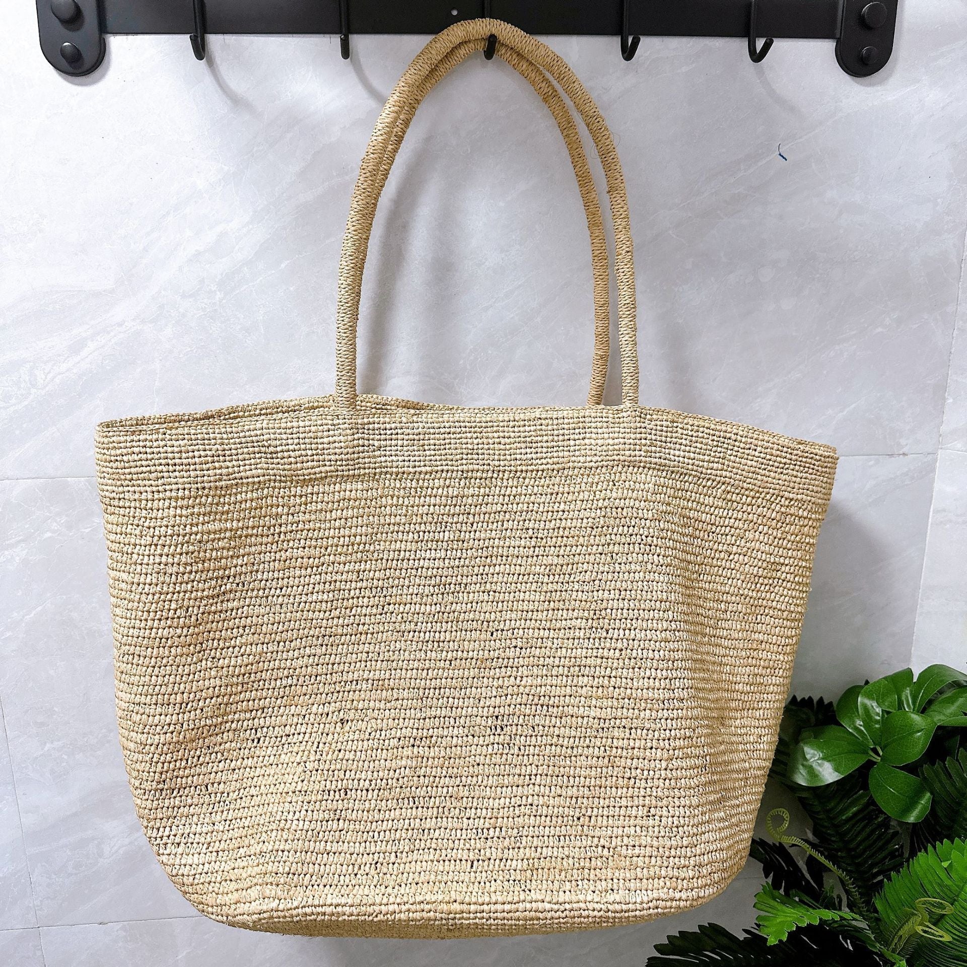 ZEYA - Vivienne Handwoven Rattan Tote