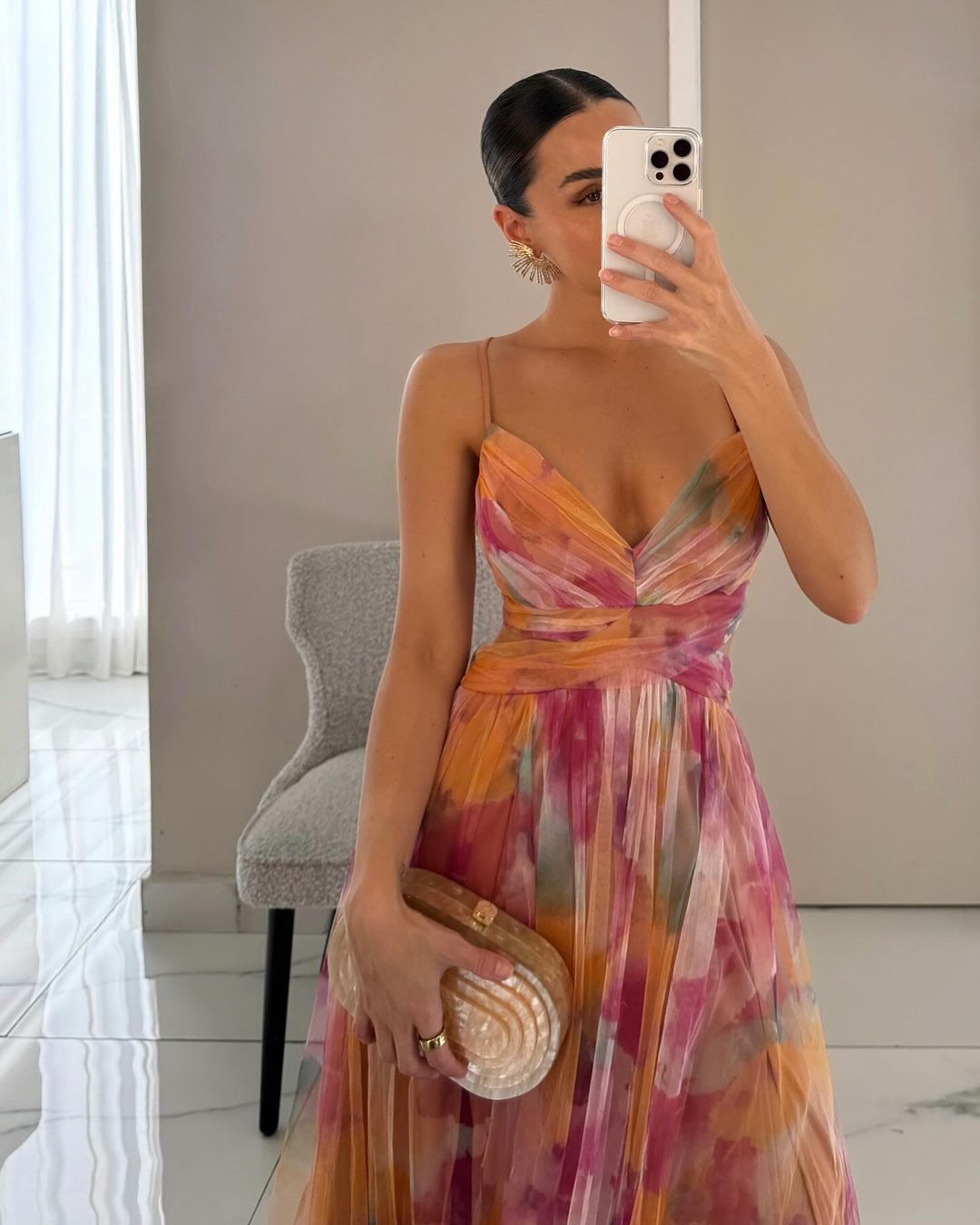 ZEYA - Yseult Floral V - Neck Maxi Dress