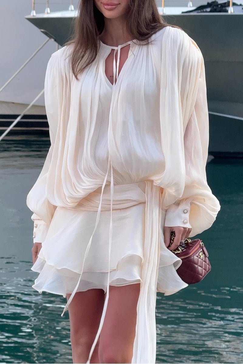 ZEYA - Yvanna Ruffled Chiffon Mini Dress